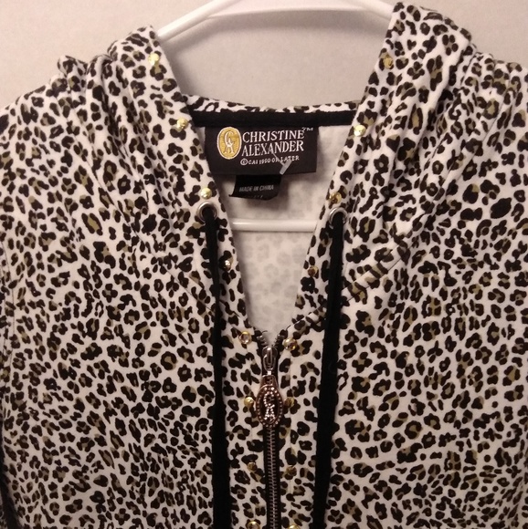 ChristineAlexander bling cheetah hoodie - Picture 5 of 7